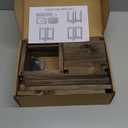 6 Pcs Wooden Wedding Lantern Centerpiece, Candle Holder for Table Fireplace (No Candles & Flowers), Rustic Farmhouse Decor for Home Christmas Wedding Party (6 PCS)