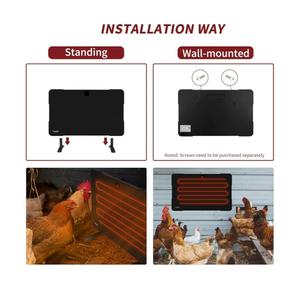 Chicken Coop Heater, 200W Brooder Heater for Chicks with 2 Temp Modes, Energy-Saving Light-Free Design, Multiple Installation Methods, ETL Certified, Suitable for Coops & Small Pets (PH200)