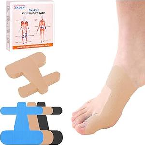 IEADEN Precut Kinesiology Tape for Bunion, 40 Pcs, Bunion Corrector & Relief, Big Toe Support and Pain Relief, Breathable Hypoallergenic Latex-Free Tape, (Beige)