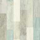 RoomMates RMK10840WP Coastal Weathered Plank Blue and Tan Peel and Stick Wallpaper 20.5" x 16.5 feet
