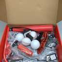 Basketball Hoop for Kids, 4 in 1 Kids Basketball Hoop and T Ball Set with Hanging Baseball Hoop, Toddler Basketball Toys, 2.98-5.8ft Adjustable Basketball Set for Indoor & Outdoor Backyard Sport Game