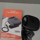 Car Heater 2 in 1 Automobile Windshield Fast Heaters That Plugs Into Cigarette Lighter Portable Fast Heating Defrosting Defogger 12V Black (black)