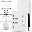 Cell Phone Booster for Home & Multi-Room, Cell Phone Signal Booster with 2 Indoor Antennas for Band 66/2/4/5/12/17/13/25,Up to 6000 Sq.Ft,Boost 4G 5G LTE Data for All U.S. Carriers, FCC Approved (write-1)