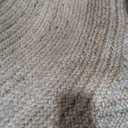 RAJRANG Large Oval Jute Rug 6'x 9' Natural Hand Woven Boho Reversible Braided Rigo Area Rugs, 6' x 8'11"
