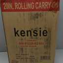 Kensie 20" Graceful Hardside Carry-On Luggage, Black