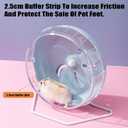 Hamster Wheel, 8.5 inch Silent Hamster Exercise Running Wheel with Stand,Pet Small Animals Exercise Running Toys,Adjustable Quiet Spinner for Guinea Pigs, Sugar Gliders, Gerbils (Blue, 8.5in)