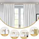 Ceramic Curtain Rods for Windows 18 to 55 Inch,1 Inch Adjustable Telescoping Drapery Rod Heavy Duty Window Treatment Single Curtain Rod Set for Bedroom,Gold Beige