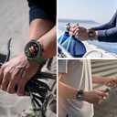 ISABAKE for Garmin Approach S70 47mm Watch Band, 22mm Soft Silicone Replacement Bands Wristbands Accessory Straps for Men Women Compatible with Garmin Approach S70 47mm (Dark Green)