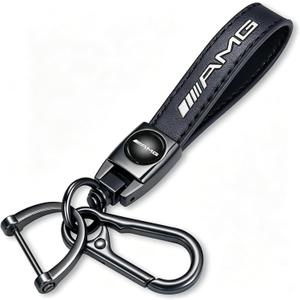 Genuine Leather Key Chain for Keychain KeyRing for Men and Woean Accessories Black