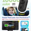 Wireless Baby Car Camera with 1080P Advanced Night Vision and 32H Battery, No Wi-Fi Needed Easy Setup Car Baby Monitor with Video Recording Adjustable Angle, Newborns Travel Essentials Gifts
