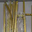 Gold Metal Arch Backdrop Stand 2 Set 7.2FT, 6FT Wedding Arch Stand Arched Door Frame for Birthday Party Baby Shower Ceremony Indoor Outdoor Celebration Decor (7.2FT, 6FT)