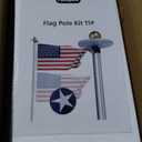 Heavy Duty Flag Pole Kit with 136 LED Ultra Bright Solar Light, 20FT 12 Gauge Thick Flagpole for Outside House in Ground, 300D Thickened USA Flag for Outdoor, 100 MPH Flagpole Kit, Black