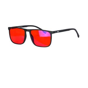 SHINU 2 PCS Good Sleep Blue Light Blocking Glasses Men Red Lenses Anti Green Light Eliminate Eye Strain Glasses Bluelight 078RD 