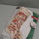 Bucilla Felt Applique 18" Stocking Making Kit, Classic Christmas, Perfect for DIY Arts and Crafts, 89532E