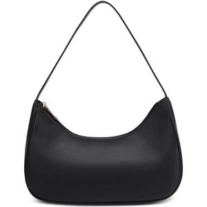 Fashion shoulder Bag for Women's Cute Hobo Tote Handbag Mini Clutch Underarm Purse for Daily Use/Work/Travel/Casual Outings (Black)