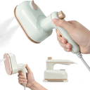 Mini Steamer Iron, Handheld Portable Travel Steam Iron, 2-in-1 Wet and Dry Small Electric Steamer for Home & Travel Use (Green)
