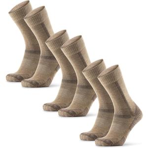 DANISH ENDURANCE Hiking Socks Women & For Men, Merino Wool Socks, Crew Men's, Women's Moisture Wicking, Work, Men's Socks, Beige, Medium
