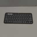 Logitech Pebble Keys 2 K380s, Multi-Device Bluetooth Wireless Keyboard with Customizable Shortcuts, Slim and Portable, Easy-Switch for Windows, macOS, iPadOS, Android, Chrome OS - Tonal Graphite