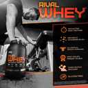 RIVAL NUTRITION Rival Whey  5LB Rich Chocolate  Whey Isolate Primary Source Protein Powder | 24g Protein for Muscle Gain - 70 Servings (5 Pound (Pack of 1))