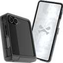 Ghostek Covert Clear Flip 7 Case with Built-in Kickstand, MagSafe and Full Hinge Protection Designed for 2025 Samsung Galaxy Z Flip7 (6.9") (Smoke Matte)