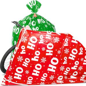 Extra Large Bags - 2PC 71"X59" Big Giant Bags for Huge Presents, Oversized XXL Jumbo Holiday Bike Bag, Reusable Wrapping for Bicycle, Furniture, TV