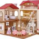 Calico Critters - Red Roof Home - Country Home - 2026 Gift Set Edition Dollhouse Kids Pretend Play House, Miniature Home Playset with Furniture & Accessories, Ages 3+