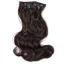 Long Wavy Clip In Hair Extension 6 Pcs 12 Clips Synthetic Hair Pieces For Women