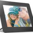 Aluratek 8 Inch LCD Digital Photo Frame with Auto Slideshow Using USB SD/SDHC (ADPF08SF) - Black