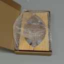 2 Pcs 8 Inch Wood Adjustable Round Glass Display Stands Easel for Glass Art Creations Stained Photos Ceramic Tiles Plaques Collectibles Home Office Trade Show