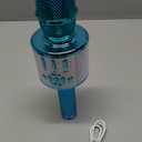 Amazmic Kids Karaoke Microphone Machine Toys for Girls Bluetooth Microphone with LED Light, Christmas Birthday Gift for Girls Boys 3 4 5 6 7 8 9 10 11 12 Year Old Kids Toys(Blue)