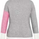 LORALETTE Women's Plus Size Zola Colour Black Cardigan (18-20 Plus, Ivory)