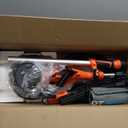 Drywall Sander, 1000W Popcorn Ceiling Removal Tool, Automatic Drywall Sander with Vacuum Dust Collection, LED Light, 6 Variable Speed 800-2200RPM, Foldable & Extendable Handle,15Pcs Sanding Discs (Orange Red)