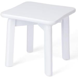 StrongTek Sturdy Bamboo Step Stool with Anti-Slip Feet, Easy-Assembly, 300 LBS Capacity, Ideal for Kids and Adults, Perfect for Bathroom, Bedroom, or Doorway Use, 11" x 11" x 10.6"