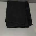 homing 2 Pack Rectangle Table Cloth, Elastic Fitted Fabric Tablecloth Fits for 6 Foot Folding Tables, Washable Table Cover for Picnic, Camping, Indoor & Outdoor (Black, 30" x 72")