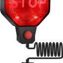 1 Pack Adjustable Garage Parking Sensor with LED Display  No-Drill Parking Aid for Cars, SUVs & Pickups, Set Stop Distance 6"6 ft, Battery or USB Powered (Black)