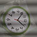 AKCISOT Wall Clock 8 Inch Silent Non-Ticking Modern Clocks Battery Operated - Analog Small Classic for Office, Home, Bathroom, Kitchen, Bedroom, School(Olive Green)