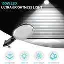 LED Barn Light, 150W Dusk to Dawn LED Outdoor Light with 20000LM 6500K Daylight, IP66 Waterproof Security Exterior Street Light with 150Adjustable Angle, Ultra-Bright & Easy to Install