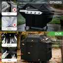 Ultimate Durable Grill Cover for Weber Spirit 200 and 300 Series Outdoor Grill,52 Inch Heavy Duty Waterproof Rip-Proof BBQ Cover,Fade Resistant 7106 Gas Grill Cover for Weber with Strap and Air Vent