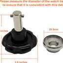 Watch Back Opener Tool Kit, Stainless Steel 5537 Case Back Remover for Rolex/Tudor 29.5mm/ 36.5mm