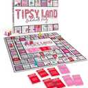 TIPSY LAND Bachelorette Edition Your New Favorite Party Board Game, More Than 75 Unique Spaces for Calling Out Friends, Silly Dares & Confessions, Mini Competitions