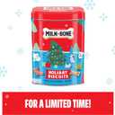 Milk-Bone Limited Edition Holiday Dog Treats, Small Biscuits, 24 Ounce Reusable Tin (EXP 01/23/27)