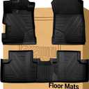 Floor Mats Compatible with 2012-2015 Honda Civic SedanAll Weather Protection Waterproof Durable Anti-Slip Odorless Custom-fit Front Rear Rows Full Set Carpet TPE Liners