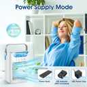 Portable Air Conditioners Personal Air Cooler, 3 in 1 Evaporative Air Cooler with 3 Wind Speeds, Large Water Tank, LED Night Lights, 6H Timer, Air Cooling Fan for Bedroom Office