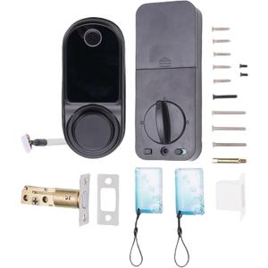 Smart Fingerprint Door Lock Keypad Deadbolt Lock with APP Control for Home Hotel Office Apartment, Feature Heavy Duty Keyless Entry Front Door Lock, High Recognition Rate