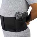 Belly Band Holster for Concealed Carry Elastic Abdominal Slim Wrap Concealment Handgun Holster with 2 Magazine Pouches for Right and Left Hand Draw