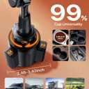 Miracase for MagSafe Car Mount, [Strong Magnetic] 2026 Hands Free Phone Holders for Your Car, Universal Cup Holder Phone Holder for iPhone 17 16 15 14 13 12 Pro Max, Samsung & More Smartphones
