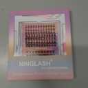 NINGLASH Royale Lash Clusters Kit Wispy DIY Eyelash Extension, 2 Styles 154pcs Individual Natural Lashes Spikes Cluster Eyelashes Lash Bond and Seal Remover Tweezer Comb Brush