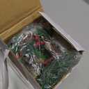 Dingion 4 Pcs Christmas Candle Ring Wreath Christmas Table Decoration