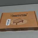 Wood Riser for Kitchen Counter, Farmhouse Riser for Display, Small Wooden Pedestal Stand, Rustic Riser Display Stand with Tool-Free Assembly, French Country Style (Black-White)