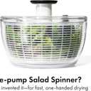 OXO Good Grips Salad Spinner | Lettuce Spinner | Fruit Washer | Fruit Washing Bowl with Strainer | Vegetable Cleaner | Salad Cleaner | Lettuce Washer | 6.22 Quart Capacity